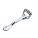Rouleau de massage facial en argent Appareil de massage avec pointes pour la réduction des rides et le resserrement des pores Rouleau de massage pour le rajeunissement de la peau en alliage de zinc 13,0 x 3,5 cm 2