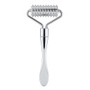 Rouleau de massage facial en métal avec pointes Rouleau pointu pour les contours du visage Outil de massage en acier inoxydable pour la circulation sanguine du visage 12 x 5,27 cm 1