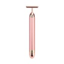 Rouleau de massage vibrant pour le visage à 1 pile AA Rouleau vibrant étanche pour raffermir et affiner le visage Outil de massage vibrant pour le lifting du visage Appareil de massage anti-rides en forme de T 14 x 3,2 cm 4
