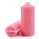 Rouleaux en mousse pour cheveux Set de 10 pcs 7 x 2,5 cm Rouleaux en mousse souple avec clip en plastique Roses Pour dormir et coiffer les cheveux 4
