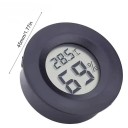 Round Digital Thermometer with Hygrometer Ø 45 mm Switching °C/°F LCD Display Battery LR44 Indoor Temperature and Humidity Measurement Set of 4 4