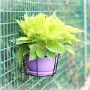 Round Metal Hanging Planters 4 pcs 16 × 14 × 12.5 cm Black Hanging Baskets for Displaying and Hanging Plants 2