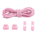 Round No-Tie Shoe Laces 100 cm Elastic Laces with Plastic Buckle 2 Clips and Buttons Sporty Comfortable Footwear 10
