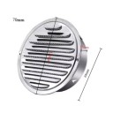 Round Ventilation Grille 70 mm 68x125x35 mm Stainless Steel 201 Insect Protection Grille Outdoor and Indoor Ventilation Air Extraction and Circulation 5