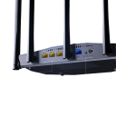 Router sem fios WiFi6 AX1500 gigabit 2,4 GHz e 5 GHz tecnologia beamforming router preto para rede doméstica e internet de alta velocidade 2