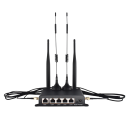 Router WiFi 300 Mb/s 2,4 GHz IEEE 802.11n cu porturi WAN și LAN firewall QoS negru modem router wireless pentru conectivitate acasă și în afaceri 3