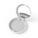 Rovátkák és fogpótlók tárolója tükörrel 9 x 9 x 2 cm műanyag fehér színes belsővel az alignerek tárolására 4