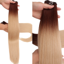 Rovné vlasové svazky 66 cm 230 g syntetické prodloužení vlasů tepelně odolné proteinové vlákno pro zahuštění a úpravu účesu 17