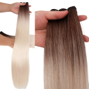 Rovné vlasové svazky 66 cm 230 g syntetické prodloužení vlasů tepelně odolné proteinové vlákno pro zahuštění a úpravu účesu 18