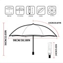 Roze opvouwbare reisparaplu, winddichte, compacte autoparaplu voor regen met UV-bescherming, lichtgewicht parasol met watermeloenpatroon 2