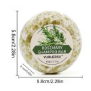 Rozemarijn shampoozeep voor haar 60 g 5,8 × 5,8 × 2,1 cm Voedende regenererende verzorging voor fijn en broos haar 5