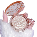Rozjasňovač v pudru Rozjasňovací tvářenka na obličej Pudrový rozjasňovač Jemný lesk zvýraznění lícních kostí Kompaktní make-up 7