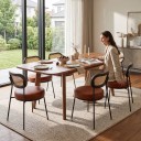Rozkladací jedálenský stôl Pre 4–8 osôb 140–180 x 85 cm Drevená doska a masívne drevo Drevený vzhľad Medovo hnedá Do kuchyne aj jedálne 4