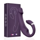 Różowy wibrator w kształcie litery U z podgrzewaniem, 10 trybów wibracji, podwójna stymulacja, magnetyczne ładowanie USB, wodoodporny, dyskretne opakowanie 7