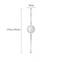 Rozpěrná lampa od podlahy do stropu, 250–280 x 40 cm, teplé bílé světlo, kovový stojan, stříbrná, designové osvětlení do moderního interiéru 2