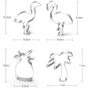 Rozsdamentes acél egzotikus sütikiszúrók - 4 db 3