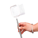 Rozszerzający się podbierak wędkarski ze stali nierdzewnej 21–46 cm Teleskopowa siatka 8 cm Głębokość 5 cm Do łowienia ryb i krewetek 7