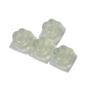 Roztomilé klávesy s motivem tlapky 4 ks RGB křížová osa průsvitné provedení pro mechanickou klávesnici dekorativní sada 2