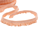 Ruban à carreaux froncé 1,6 cm longueur 91 cm Ruban décoratif en nylon avec fronces Bande textile décorative pour la couture de décorations et le bricolage 8