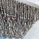 Ruban avec des franges en perles 45 cm ruban décoratif en polyester avec des perles pour la décoration de vêtements, de costumes de danse et de décorations textiles 5