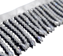 Ruban décoratif 45 cm Franges en perles polyester nylon Ruban de finition décoratif pour robes rideaux costumes décorations travaux 2