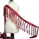 Ruban décoratif 45 cm Franges en perles polyester nylon Ruban de finition décoratif pour robes rideaux costumes décorations travaux 9