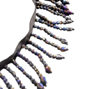 Ruban décoratif 45 cm Franges en perles polyester nylon Ruban de finition décoratif pour robes rideaux costumes décorations travaux manuels 1