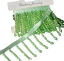 Ruban décoratif 45 cm Franges en perles polyester nylon Ruban de finition décoratif pour robes rideaux costumes décorations travaux manuels 16