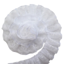 Ruban en dentelle à deux couches 182 cm Largeur 4 cm Dentelle décorative en polyester pour coudre, décorer des vêtements, décorer des textiles, artisanat 2