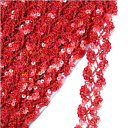 Ruban en dentelle pailleté 1 cm x 11 m Dentelle décorative en polyester avec paillettes pour la décoration de robes, vêtements, costumes, textiles, accessoires de couture 1