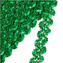 Ruban en dentelle pailleté 1 cm x 11 m Dentelle décorative en polyester avec paillettes pour la décoration de robes, vêtements, costumes 3