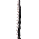 Ruban en dentelle perlée 1,5 cm 91 cm Ruban décoratif avec imitation de perles Dentelle décorative en polyester pour décorations de mariage couture DIY création 4