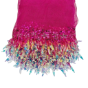 Ruban en tulle avec paillettes et franges 18 cm x 46 cm Ruban en polyester décoratif pour la couture décoration de vêtements costumes de danse DIY 12