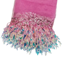 Ruban en tulle avec paillettes et franges 18 cm x 46 cm Ruban en polyester décoratif pour la couture décoration de vêtements costumes de danse DIY 4