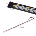 Ruban LED 1,5 m clignotant progressif et feu de freinage 12V/24V 25W Portes arrière rabattables pour voiture Éclairage de sécurité Largeur 2 cm 2