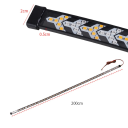 Ruban LED 2 m 12V/24V Portes arrière à ouverture vers le haut Clignotant Feu de frein Feu directionnel fluide 25W Tuning automobile Éclairage de sécurité 2