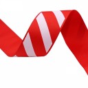 Ruban rayé 38 mm x 9,1 m Ruban décoratif Ruban cadeau Ruban décoratif pour couronnes Création créative Décorations de Noël, de mariage et de cadeaux 2