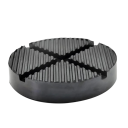 Rubber Jack Pad 12.5 x 12.5 x 2.6 cm Round Lifting Pad with Cross Groove Vehicle Sill Protection 1