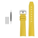 Rubber Strap 20 mm for Rolex Omega MoonSwatch Constellation Waterproof Sports Rubber Strap with Silver Buckle Tools Included 10