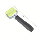 Rubber Wallpaper Roller 17 × 5 × 3.7 cm Pressure Roller with Handle for Smoothing Surfaces and Applying Materials 3