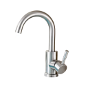 Rubinetto da lavabo in acciaio inossidabile 23,5 x 11 cm Rubinetto monocomando per acqua calda e fredda Rubinetto da bagno moderno per la casa con controllo a leva 1