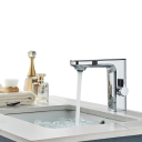 Rubinetto da lavabo intelligente con sensore e display digitale Rubinetto senza contatto per acqua calda e fredda Rubinetto moderno per il bagno 2