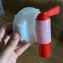 Rubinetto di scarico per taniche 86,6 mm filettatura 60 mm plastica rosso bianco valvola per contenitori da 15 a 60 litri per acqua e liquidi 11