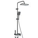 Rubinetto doccia con soffione e doccetta Doccia bidet per acqua fredda e calda con display digitale Sistema da bagno ad alta pressione 8