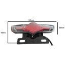 Rücklicht LED für E-Bikes mit Blinker 36 V 48 V und 60 V Brems- und Positionslicht 145 x 70 x 30 mm Kunststoff ABS mit Halterung für das Nummernschild 3