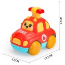 Rückziehauto 10,5 x 6,5 x 9,5 cm für Kinder Keine Batterien Feuerwehr Krankenwagen Polizei Niedliche Rettungsautos 2