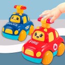 Rückziehauto 10,5 x 6,5 x 9,5 cm für Kinder Keine Batterien Feuerwehr Krankenwagen Polizei Niedliche Rettungsautos 3