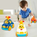 Rückziehauto 10,5 x 6,5 x 9,5 cm für Kinder Keine Batterien Feuerwehr Krankenwagen Polizei Niedliche Rettungsautos 5