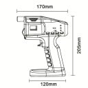Ručná dymová pištoľ na jedlo a dymové bubliny Výkon 15-80 W teplota 80-320 °C 5 príchutí a 5 hláv USB-C Čierna Na koktejly mäso aj show 8