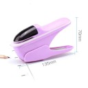 Ručná zošívačka ergonomické prevedenie 13,5 x 7 x 3 cm plastová fialová zošívačka papiera pre kanceláriu školu domácnosť 3